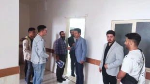 بازدید دکتر مهدی صبوری رئیس آموزشکده ابهر به همراه آقای مهدی شریفی نماینده دفتر نظارت، ارزیابی و تضمین کیفیت دانشگاه ملی مهارت واحد استان زنجان از خوابگاه شهید شهریاری آموزشکده ابهر
 2