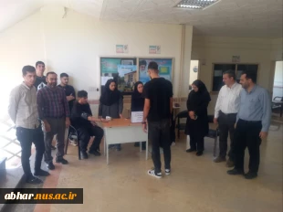 برپایی ایستگاه سلامت و پایش فشار خون در آموزشکده ملی مهارت ابهر همزمان با گرامیداشت اولین سالگرد شهدای خدمت
 2